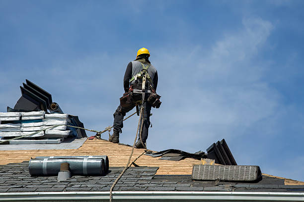Professional Gutter Installation technician working in Norris, MT